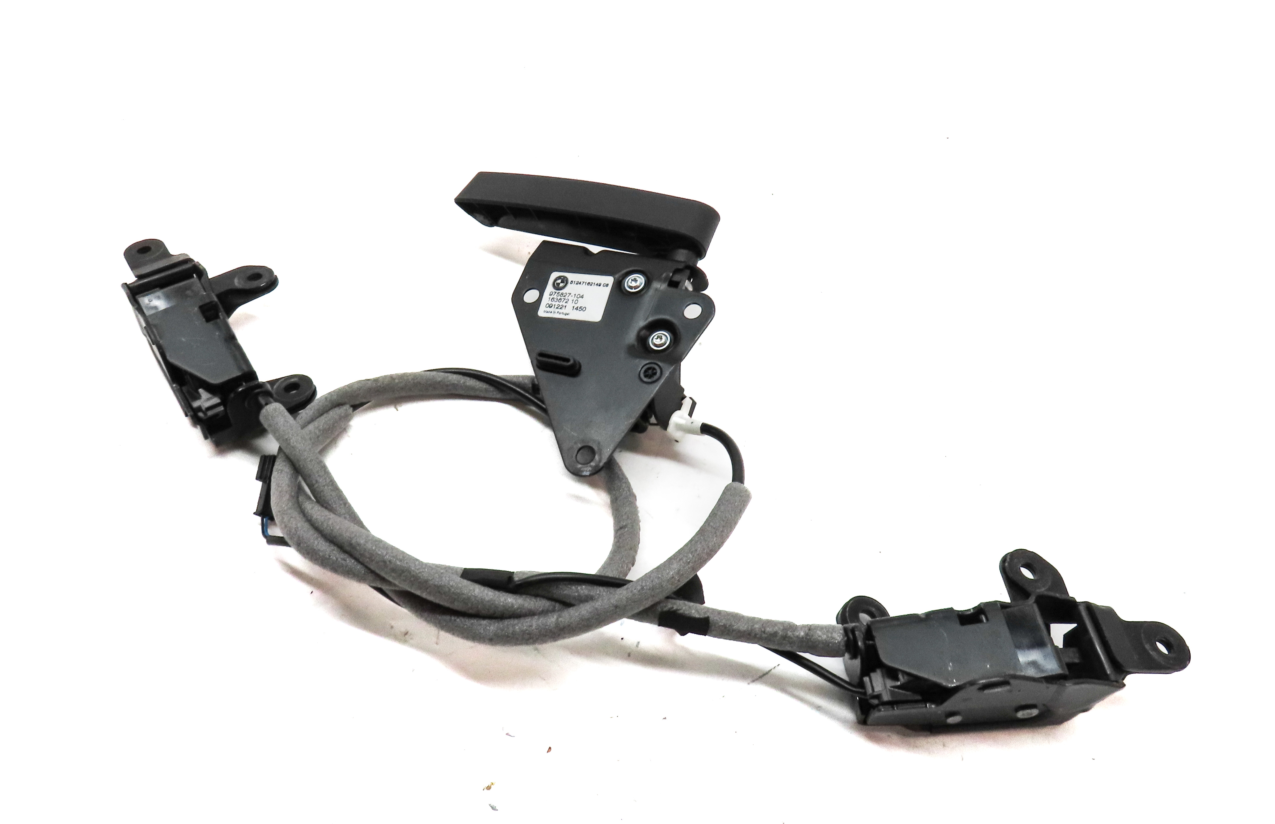 2010 BMW X5 (E70) REAR TAILGATE TRUNK LOCK LATCH SET3 w/ CABLE & RELEASE HANDLE — exact item pictured